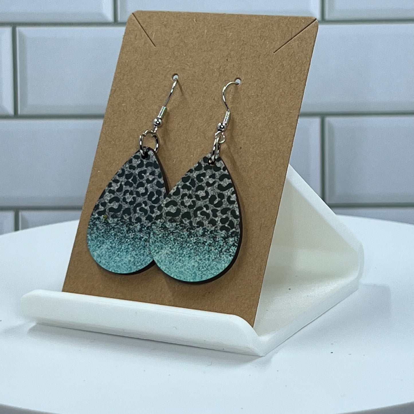 Black Leopard with Teal