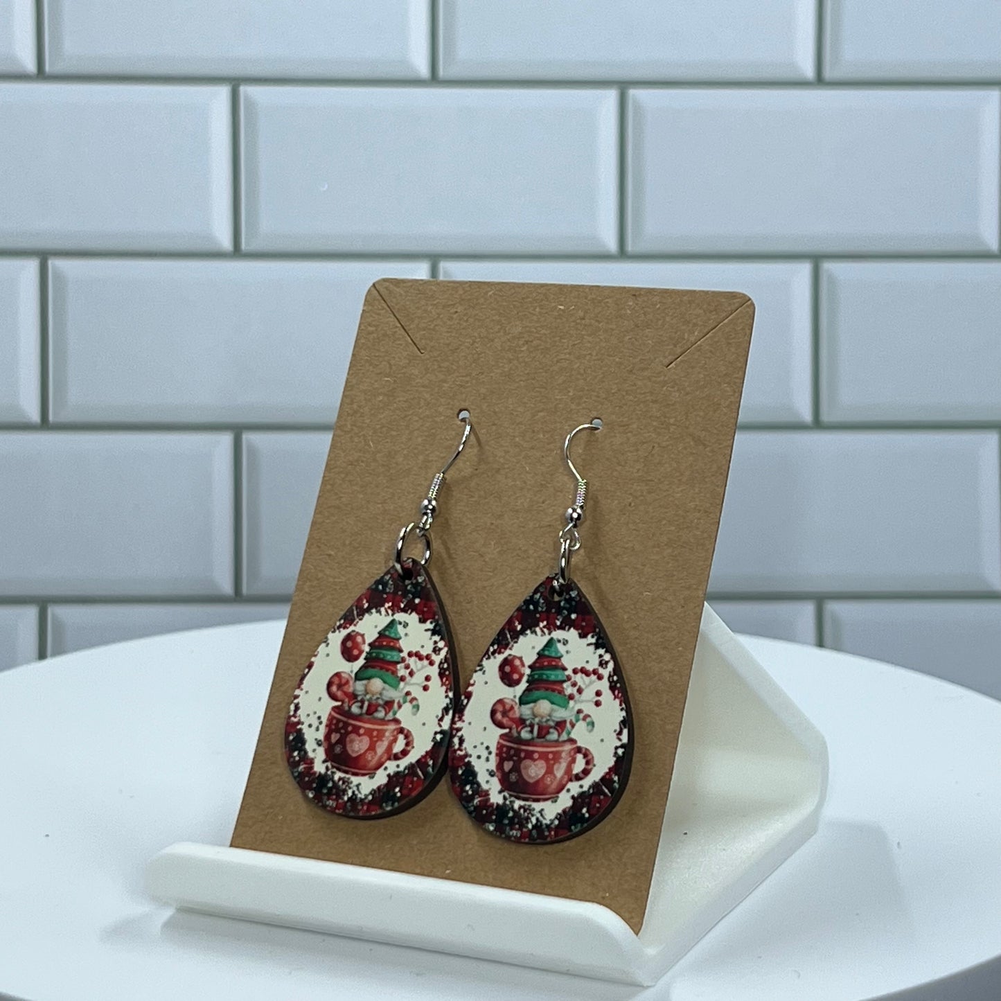 Christmas Gnome #3 Earrings
