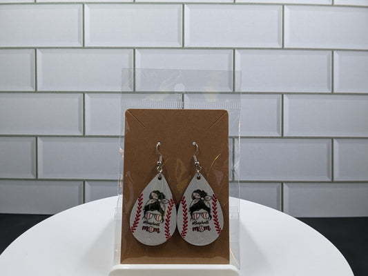 Baseball mom Earrings
