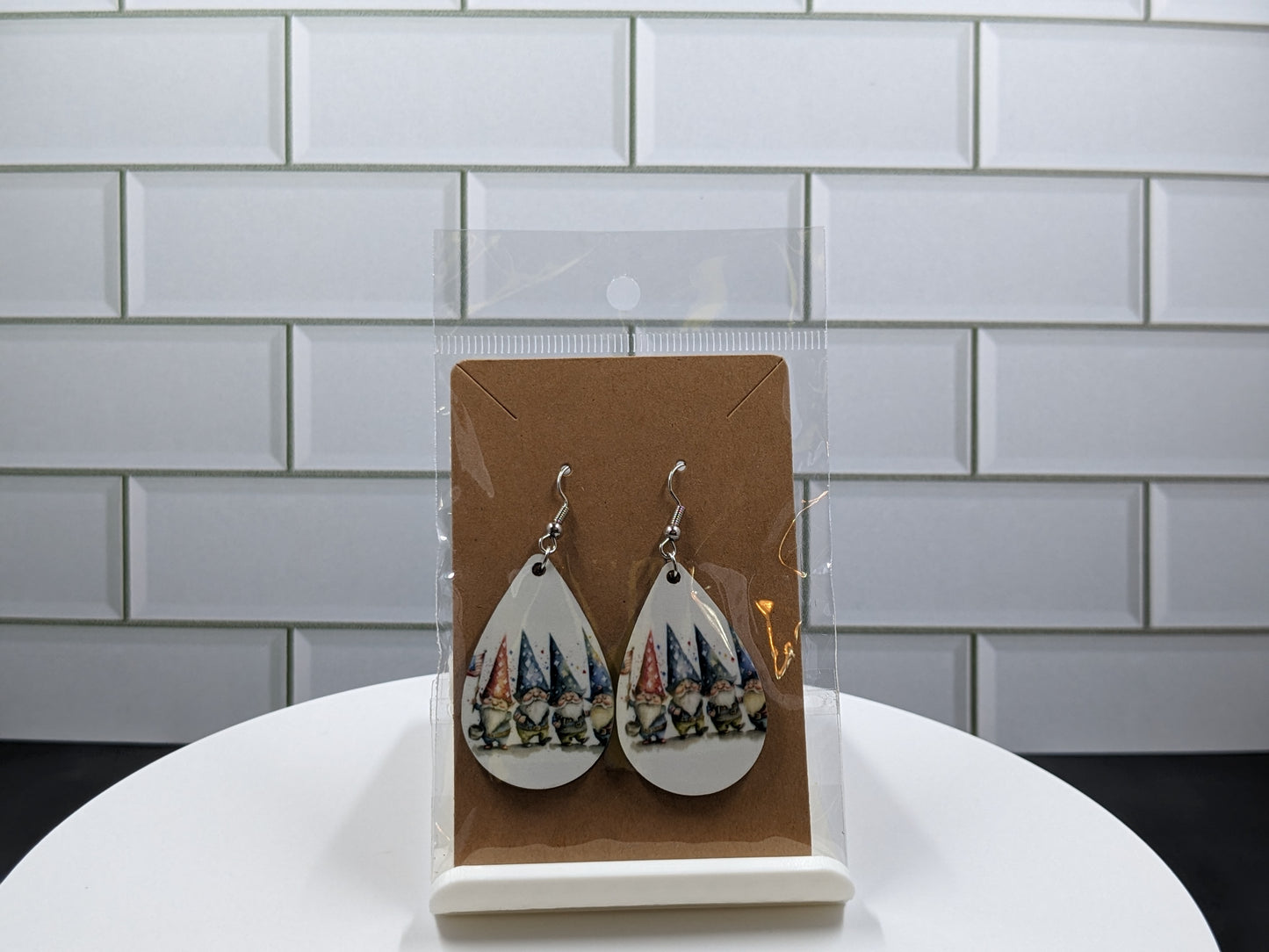 4th of July Gnome #1 Earrings