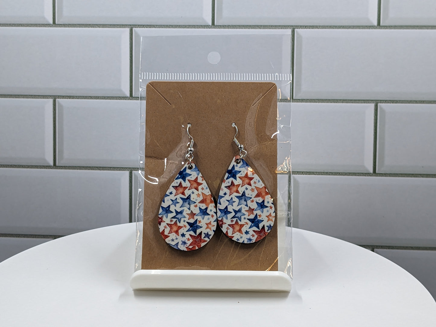 4th of July stars #2 Earrings