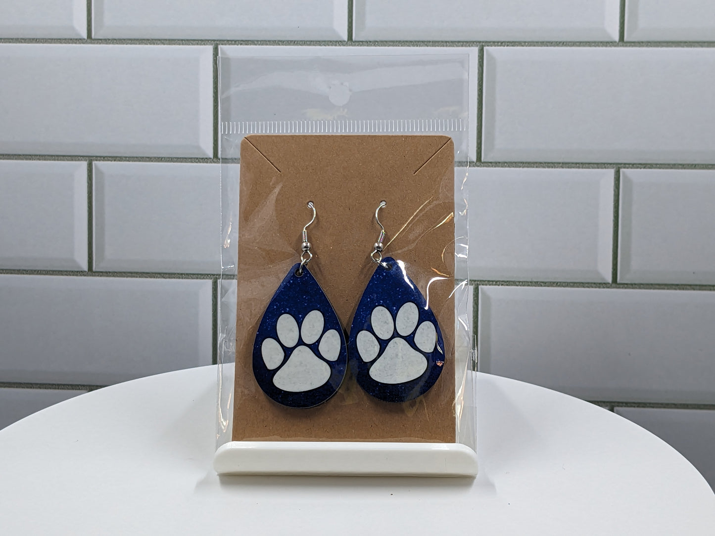 Blue Paws Earrings