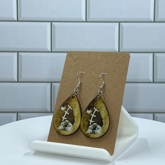 Football Gnome Earrings #2